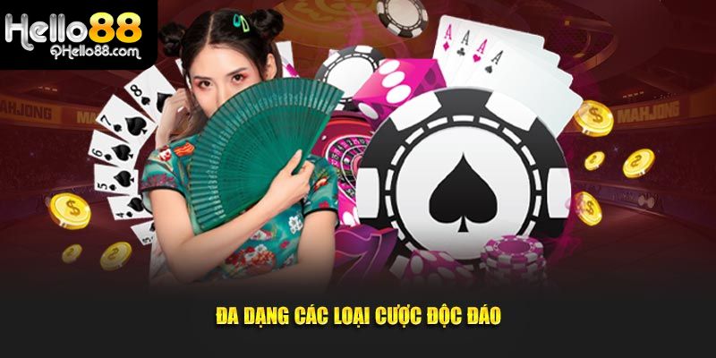 Thể loại cược Baccarat Online Hello88